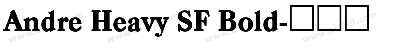 Andre Heavy SF Bold字体转换